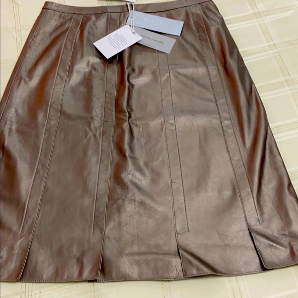 Genuine leather skirt size 8